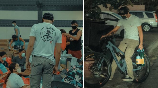 Daniel Padilla, namahagi ng relief 