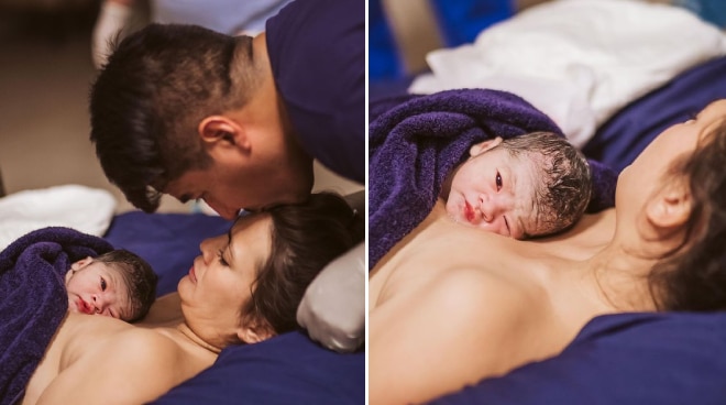 WATCH: Katarina Rodriguez gives birth to baby boy