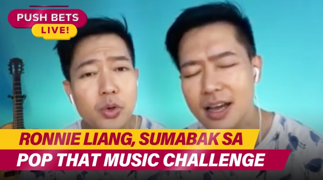 Ronnie Liang, sumabak sa Pop That Music Challenge | PUSH Bets Live