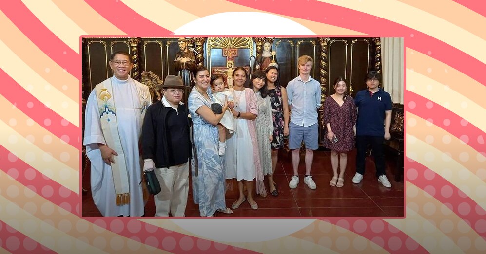 Assunta de Rossi’s daughter Fiore gets baptized