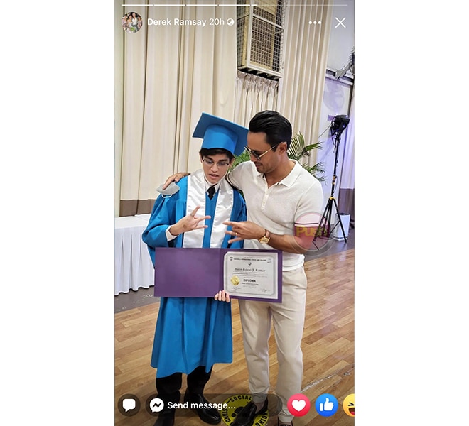 Derek Ramsay’s son Austin graduates from high school