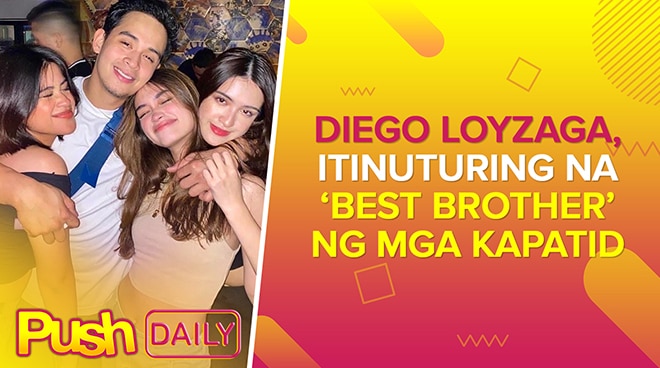 Diego Loyzaga, itinuturing na ‘best brother’ ng mga kapatid | PUSH Daily