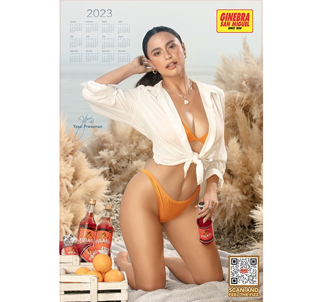 Actress Yassi Pressman is Ginebra San Miguel's 2023 calendar girl