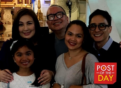 Sharon Cuneta joins Judy Ann’s daughter in her confirmation
