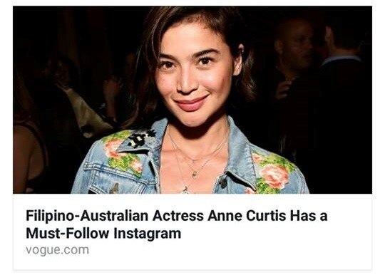 Filipino-Australian Actress Anne Curtis Has a Must-Follow