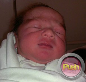 Gladys Reyes gives birth to a baby boy