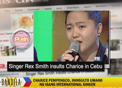 Charice suffers verbal abuse from Rex Smith