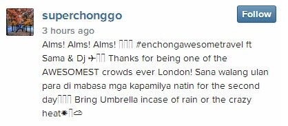 Sam, Enchong and Daniel asking for 'alms' in London