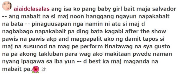 Aiai, all praises for Maja