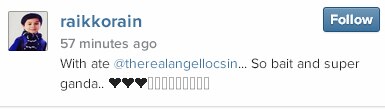 Raikko with Angel Locsin