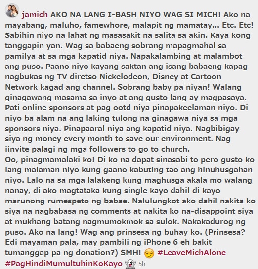 Jam defends Mich