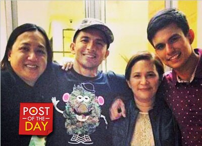 Janice de Belen with Dennis and Tom at Bench Naked Truth
