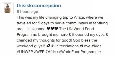 Flashback Friday: KC Concepcion and her life changing trip to Africa