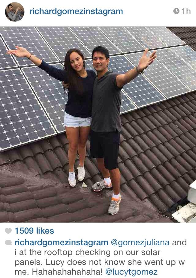 Richard and Juliana on the rooftop