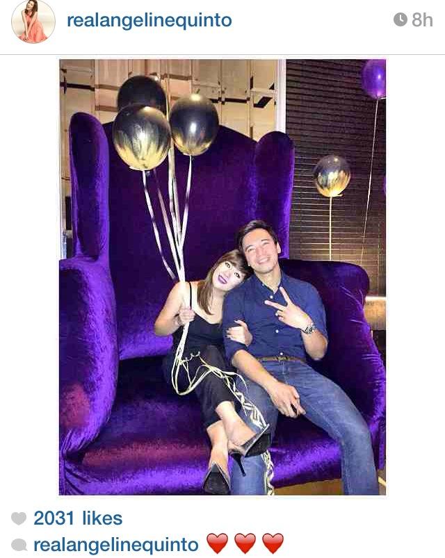 Angeline's sweet photo with Erik