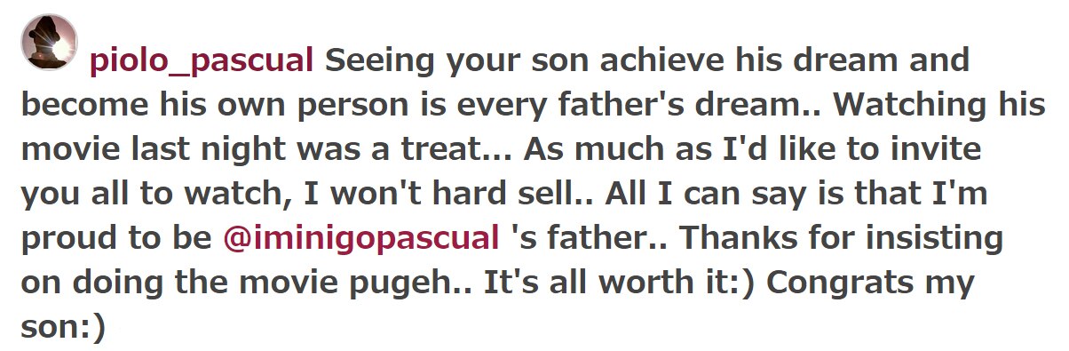 Piolo is proud of Inigo