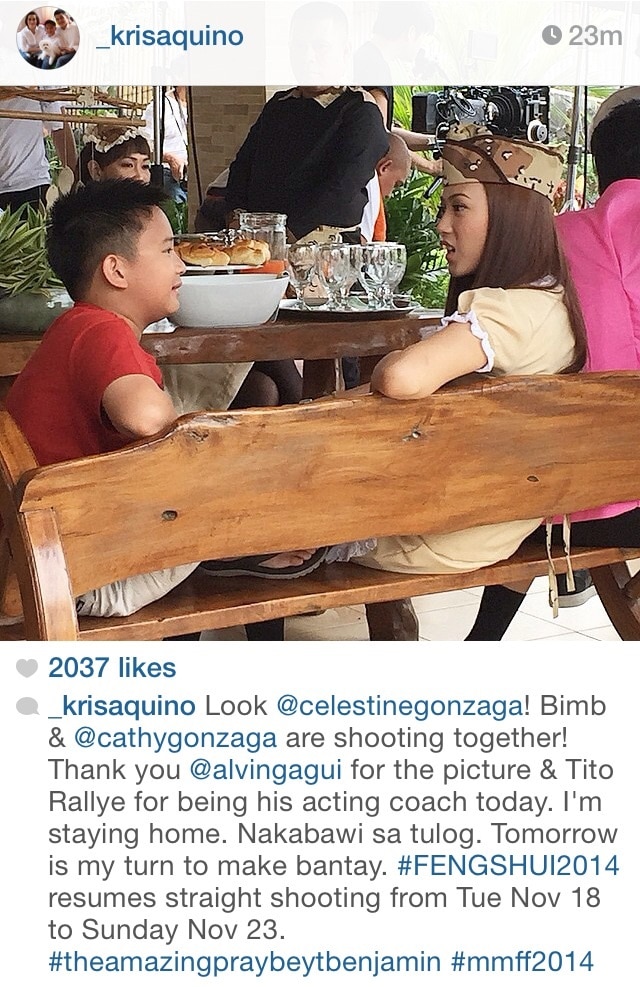 Bimby & Alex magkasama sa shooting