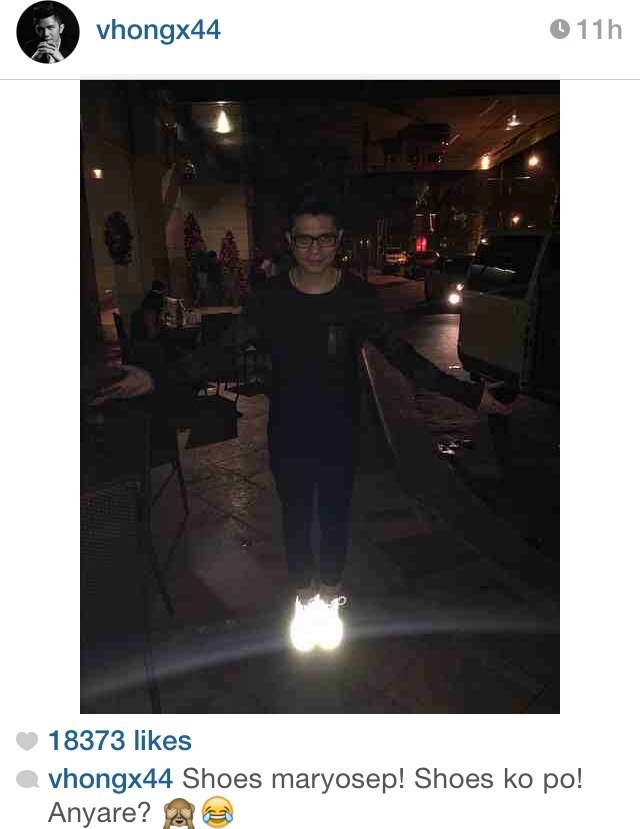 Vhong & his nakakasilaw na shoes