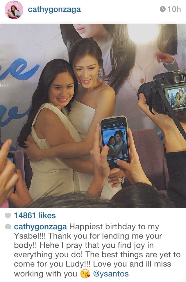 Diane greets Ysabel on her special day