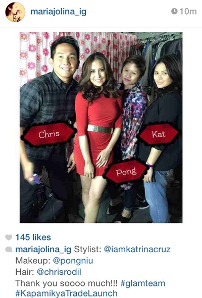 Jolina with her glam team sa Kapamilya Trade Launch
