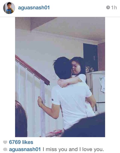 Para kanino ang "I miss you and I love you" message ni Nash?