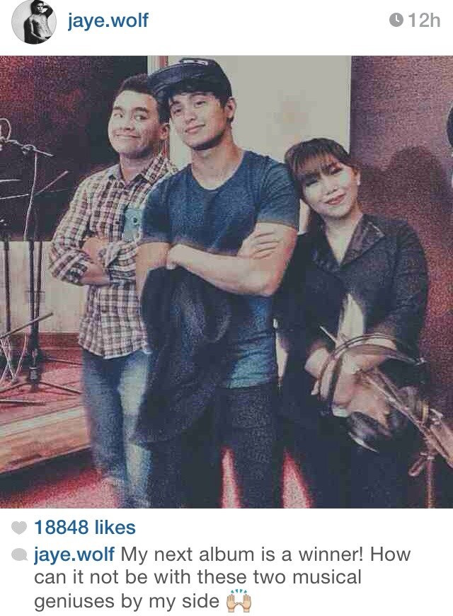 James Reid w/ two musical geniuses