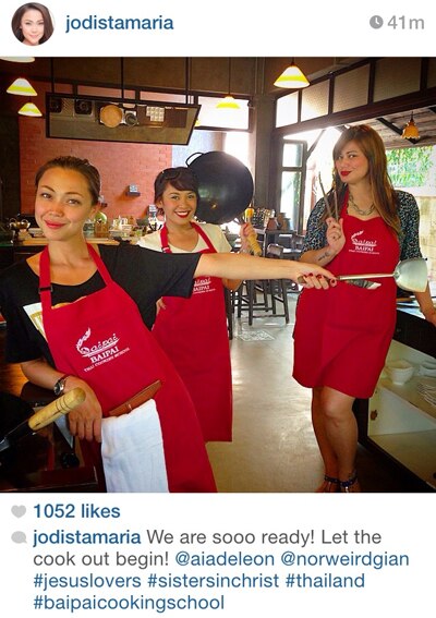 Jodi nasa cooking school sa Thailand