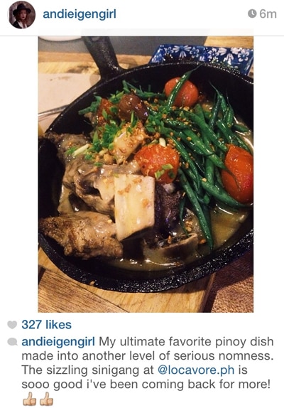 Andi's ultimate fave Pinoy dish