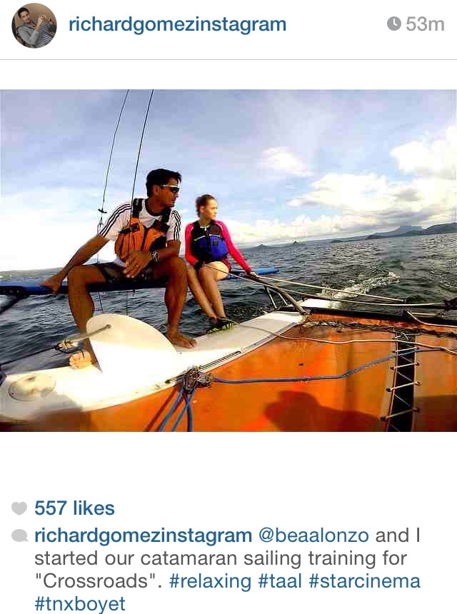 Richard and Bea starts their catamaran sailing training