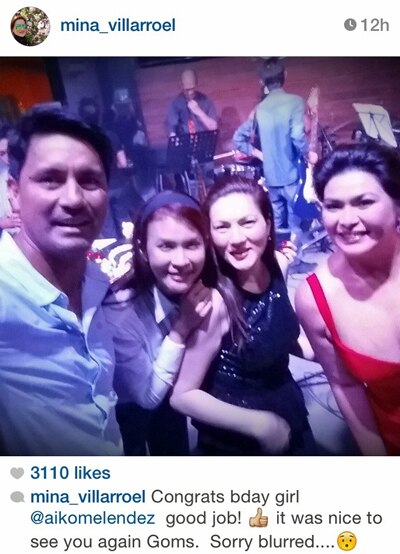 Carmina with the bday girl Aiko, Gellie and Richard