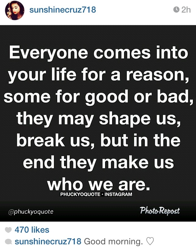 Sunshine's 'Quote of the day'