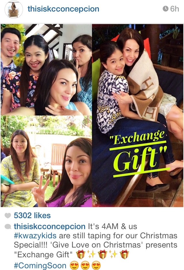 Pasilip sa taping day ng 'Give Love on Christmas Presents Exchange Gift'