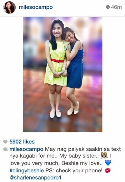 Sharlene pinaiyak si Miles