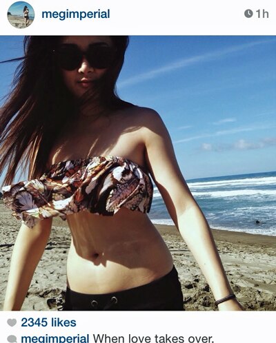 Ang beach bod ni Meg Imperial