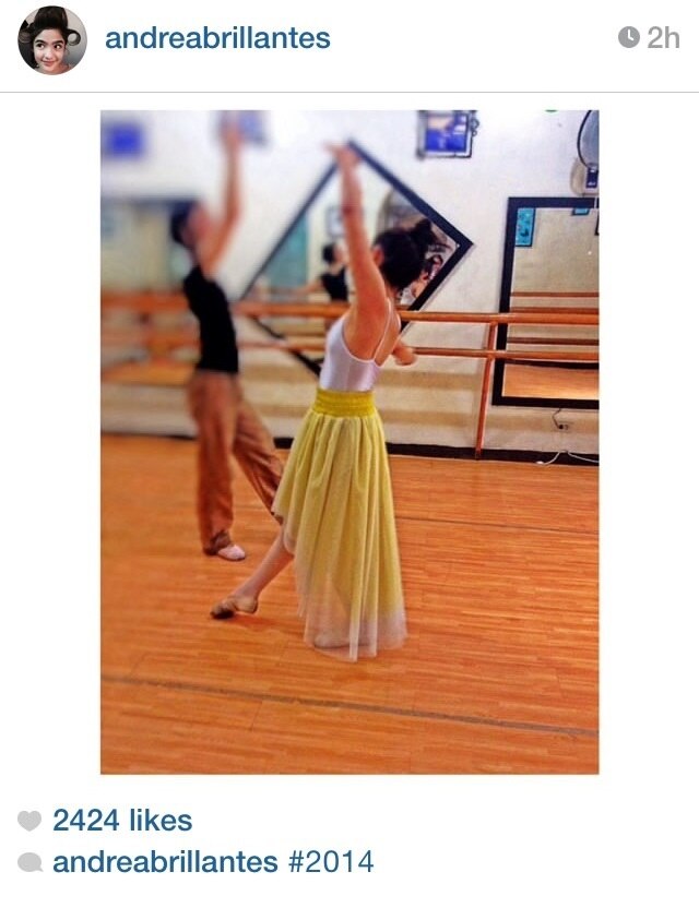 Andrea sa kanyang ballet class