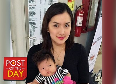 Baby Amanda ni Ara Mina, biglang nag-smile!