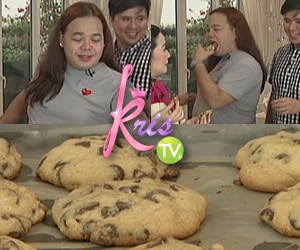 Darla enjoys eating Kris' chocolates na 'nagpapanggap na cookies'
