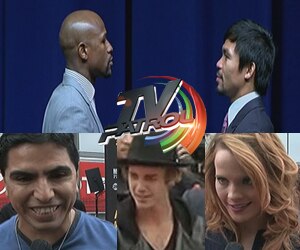 Holywood celebrities dumalo sa Pacquiao-Mayweather Presscon