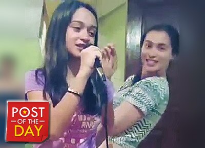 Sunshine & daughter Angelina's cute bonding moment