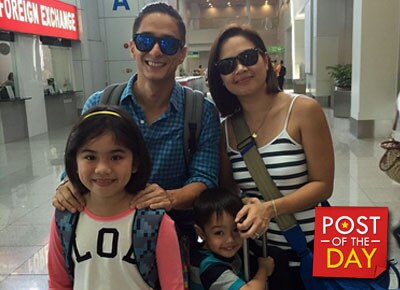 Juday works out with her kids