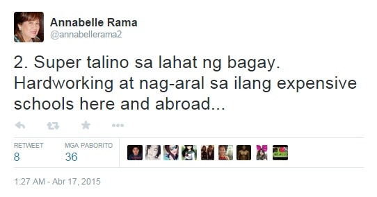 Annabelle Rama on Twitter : Proves She Types Her Own Tweets, Poses