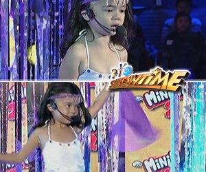 Mini Selena Gomez nag Arabian dance while singing sa weekly finals