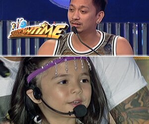 Jhong nachallenge sa Inglisan with Mini Selena Gomez
