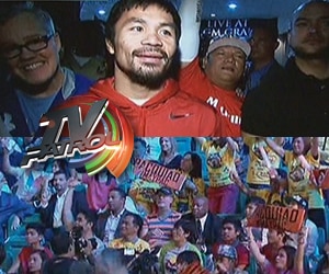 Pinoy Fans, dumayo sa Las Vegas para suportahan si Pacquiao sa weigh-in