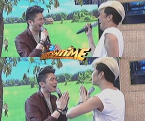 Vice pinaulanan ng laway si Vhong habang nag oorasyon