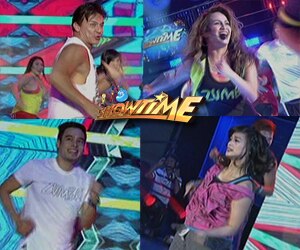 Zumba Master Berto Perez nakipaghatawan with Regine Tolentino, Jopay at Johua Zamora