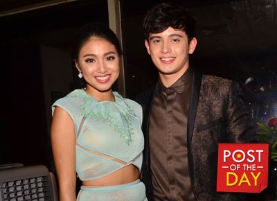 JaDine kulitan sa US presents "James Reid look in your eyes"