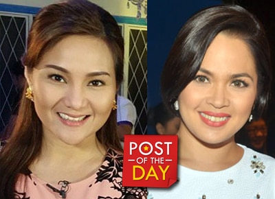 Juday and Gladys with their minions