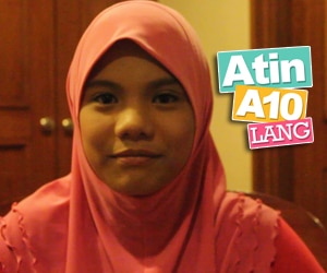 Ailah Antopina sumabak sa "Atin-A10 Lang" Hot Seat