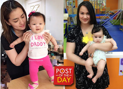 Ara and Melissa's darling babies: Si Tisay at si Chinita